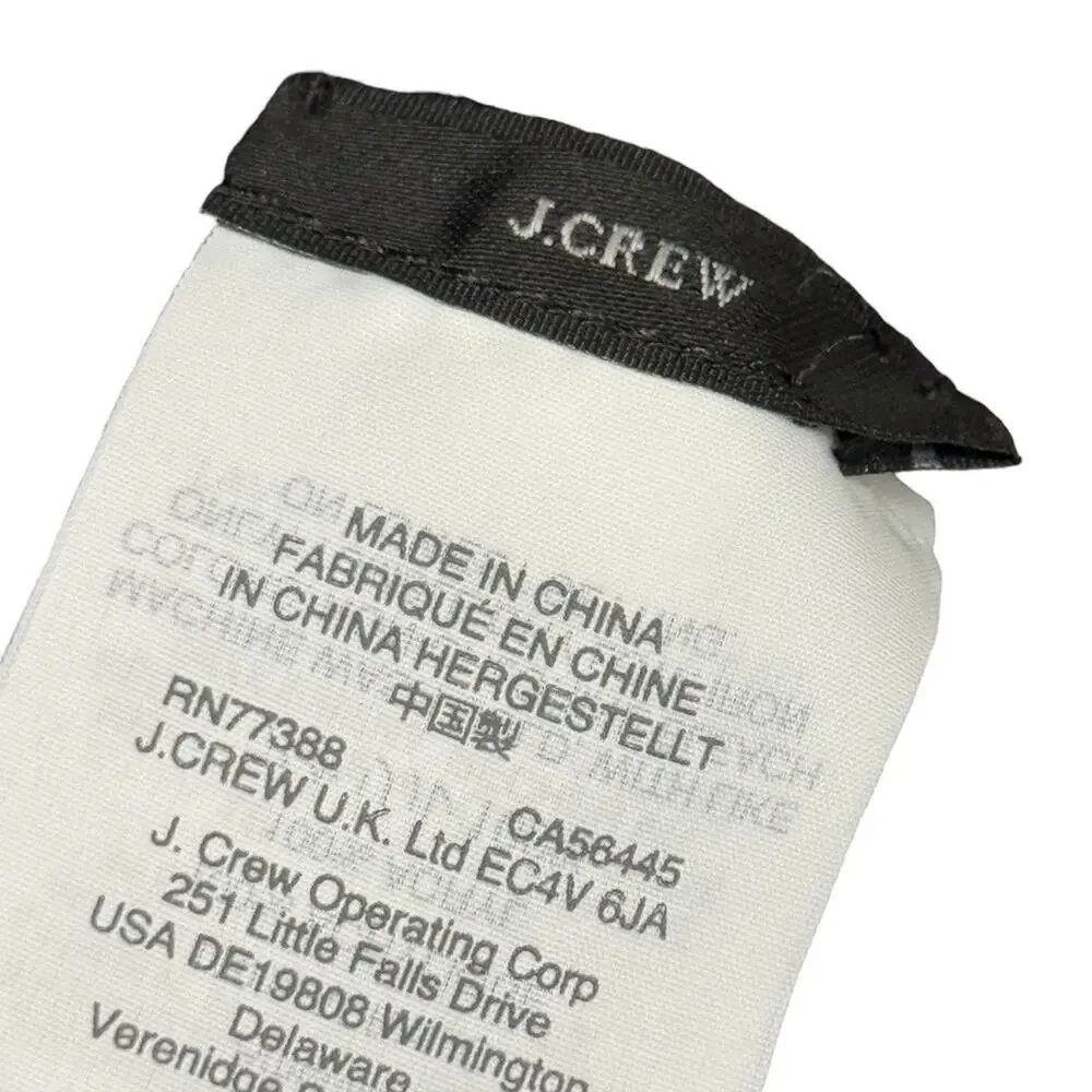 J Crew Reversible Wide Wrap Scarf Houndstooth Polka Dot Black Warm Winter